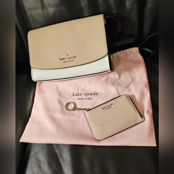 Kate Spade Madison Colorblock Convertible Crossbody Clutch Wallet & Dustbag EUC - Picture 2 of 15